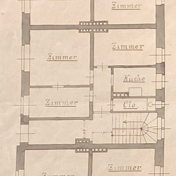 Alter Grundrissplan